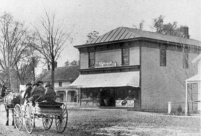 1. Arriving at Rose’s Store on Tinker Street - circa, 1900